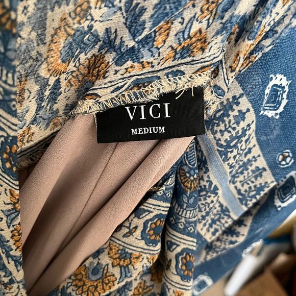 Vici Boho Wrap Dress Size Medium - Picture 6 of 6